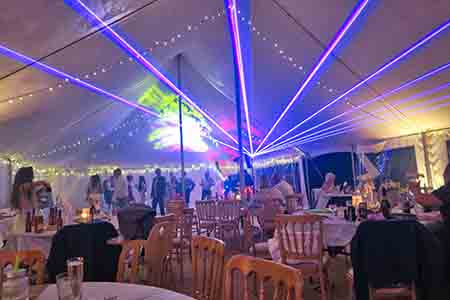 Cornwall Wedding DJ Laser Projection