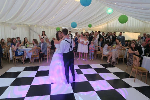 Marquee Wedding First Dance