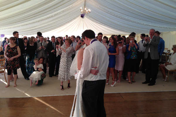 First Dance in a Marquee
